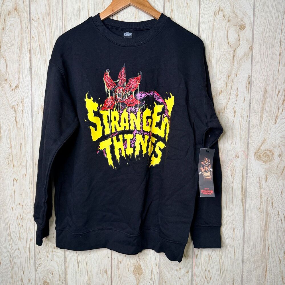 No Boundaries Netflix Stranger Things Oversized Fleece Sweatshirt